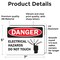 Signmission Electrical Hazards Do Not Touch Danger Sign, Vinyl Decal, 7in W x 5in L, 2PK OS-2PACK-DS-D-57-L-19342 - alternate 3